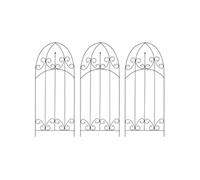 Supports pour plantes grimpantes 3 pcs Noir 40x100 cm Fer