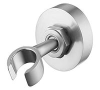 Supports pour pommeaux de douche, Support adhésif rotatif for baguette de douche en acier inoxydable, 2 méthodes d'installation(Brushed Nickel)