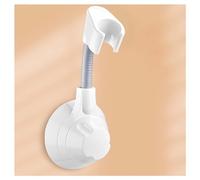 Supports pour pommeaux de douche, Type de ventouse portable amovible Angle réglable support poignée douche preuve spectacle(White)