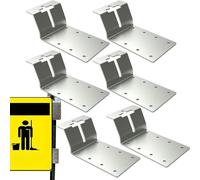 Supports pour poteaux en T | Acier facile à installer, renfort d'angle pour poteau T, pour agriculture, jardinage, clôture extérieure, panneaux en bois, aviaire, menuiserie, réparations maison projets