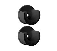 Supports pour Tringle À Rideaux - Fixation Mural - Design Moderne - Aluminium Robuste - Diamètre 20 mm - Noir - Saillie 28 mm - pour Rideaux et Voilage