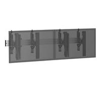 supports pro modular muraux KIMEX 031-3201K1 Support TV mural - Push Pull 2 écrans 45-55 Noir G