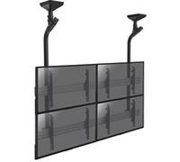 Support plafond mur d'images pour 4 écrans TV 45''-55