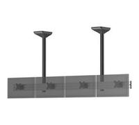 Kimex Support TV plafond menu board 4 écrans 32'' Hauteur 100 cm