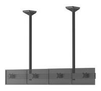 Support plafond menu board pour 4 écrans TV 32'' - Hauteur 150 cm