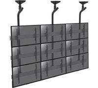 Support plafond mur d'images pour 9 écrans TV 50''-55''