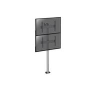 supports pro modular sol KIMEX 031-1201K3 Support sur pied pour 2 écrans TV 40''-65'' - Hauteur 240cm - A visser Noir G