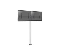 Support sur pied pour 2 écrans TV 50'' - 55'' - Hauteur 240cm - A visser - Inclinable