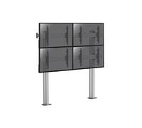 Support sur pieds mur d' images pour 4 écrans TV 45''-55'' - Hauteur 175cm - A visser