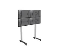 Pied TV Kimex Support 4 écrans TV 45"-55", H 240 cm