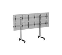 Support TV sur pieds - 6 écrans 45''-50'' - Hauteur 180 cm - A roulettes