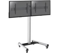 supports pro modular sol KIMEX 031-1210K2 Support sur roulettes pour 2 écrans TV 43'' - 49'' - Hauteur 175cm Noir G