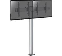 supports pro modular sol KIMEX 031-1210K3 Support sur pied pour 2 écrans TV 43'' - 49'' - Hauteur 175cm - A visser Noir G