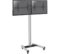 Support sur roulettes pour 2 écrans TV 43'' - 49'' - Hauteur 240cm