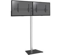 Support sur pied pour 2 écrans TV 43'' - 49'' - Hauteur 240cm - A poser - Inclinable