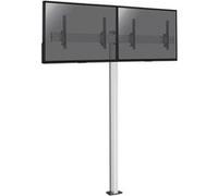 Support sur pied pour 2 écrans TV 43'' - 49'' - Hauteur 240cm - A visser - Inclinable