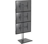 supports pro modular sol KIMEX 031-1300K1 Support sur pied pour 3 écrans TV 40''-65'' - Hauteur 240cm - A poser Noir G