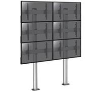 Support sur pieds mur d'images pour 6 écrans TV 45''-55'' - A visser