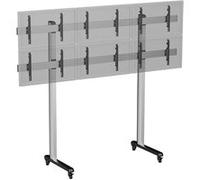 Support sur pieds pour 6 écrans TV 50''-55'' - Hauteur 240 cm - A roulettes