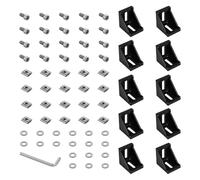 Supports professionnels en métal à profil droit pour encadrement d'armoire, bâtiment, imprimante, stabilisation de la structure, supports d'angle de meubles