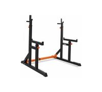 Cage de squat ISE Supports Réglable de Rack Squat Multifonction Barbell, Musculation Cage