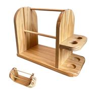 Supports rotatifs pour fil - Plateformes de filage doubles, broche de fil surdimensionnée, guide de fibre à tricoter, station d'approvisionnement artisanal, base de fil de bureau | Stabilité du