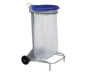 Supports sacs à pédale 110 L bleu