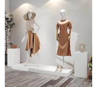 Supports sur piédestal pour décoration événementielle, piliers cubiques pour mariages et présentations de desserts, conception robuste supportant une charge importante, parfaits pour les scu