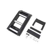 Supports toit avec échelle latérale boîtes bagages petit sac pour Land pour Rover pour Discovery 4 LR4 2010-2017 échelle pliante voiture Galerie Toit(Ladder silver)