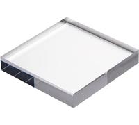 Supports transparents, Blocs d'affichage carrés en acrylique de plusieurs tailles (100 x 100-300 300 mm, 15 mm/20 mm)(150 x 150 x 15mm)