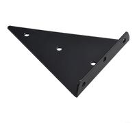 Supports triangulaires en acier robuste pour étagères murales avec profil invisible, support sécurisé et durabilité à long terme pour applications de meubles (noir, 170 mm)