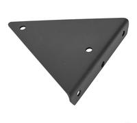 Supports triangulaires en acier robuste pour étagères murales avec profil invisible, support sécurisé et durabilité à long terme pour applications de meubles (noir, 140 mm)