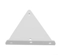 Supports triangulaires en acier robuste pour étagères murales avec profil invisible, support sécurisé et durabilité à long terme pour applications de meubles (blanc 140 mm)