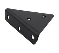 Supports triangulaires en acier robuste pour étagères murales avec profil invisible, support sécurisé et durabilité à long terme pour applications de meubles (noir, 85 mm)