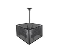 Kimex Support plafond pour 4 écrans TV 32–65" Hauteur réglable 86–325 cm