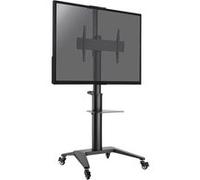 supports tv sol sur roulettes KIMEX 030-1202 pour écran Visioconférence 37''-70'', Hauteur 125-160cm, Noir Noir G
