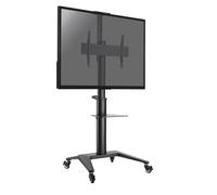 SUPPORTS TV SOL SUR ROULETTES - KIMEX - Support mobile pour écran Visioconférence 37''-70'' Hauteur 125-160cm Noir - 030-1202 - No