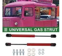 Supports universels de levage Couvercle de fenêtre Boîte à outils Vérins à gaz 10 pouces/254 mm 70 livres/310N/31 kg Rouge Lot de 2