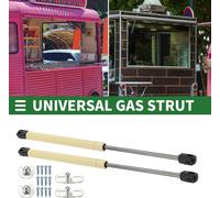 Supports universels de levage Vérin à gaz 15 pouces / 380 mm 70 livres / 310N / 31 kg Jaune pour couvercle de voiture Trappe de bateau Couvercle de lucarne Sous-lit Couvercle de boîte à outils de leva