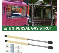 Supports universels de levage Vérin à gaz 15 pouces / 380 mm 80 livres / 355N / 35,5 kg Jaune pour couvercle de voiture Trappe de bateau Couvercle de lucarne Sous-lit Couvercle de boîte à outils de le