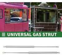 Supports universels de levage Vérins à gaz Fenêtre Boîte à outils 20 pouces/500 mm 55 livres/245N/25 kg ton argent 2 pièces