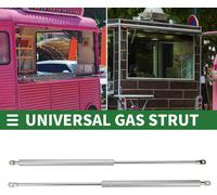 Supports universels de levage Vérins à gaz Fenêtre Boîte à outils 25 pouces/635 mm 80 livres/355 N/35,5 kg Ton argent 2 pièces