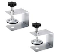 Supports universels pour façades de tiroirs, tables de travail, en acier inoxydable, serrage réglable avec propriétés anti-corrosion, supports de montage d'étagère d'atelier