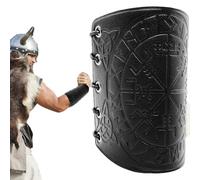 Supports vikings médiévaux - PU, symbole en relief, matériaux supérieurs | Application étendue, accessoires de cosplay en faux cuir adaptés au GN, événements fantastiques, contes de fées Renaissance