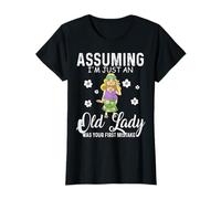 Supposer Que Je ne suis qu'une Vieille Dame était Votre Erreur Hippie Funny T-Shirt