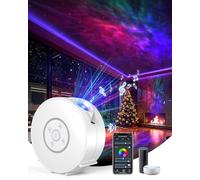 SUPPOU Smart Projecteur Ciel Étoilé avec 6 Disques Planétaires,Mise à Niveau Haut-Parleurs Musicaux Projecteur,Application Wi-Fi Connexion,Bluetooth,Bruit Blanc,Minuterie,Commande Vocale,Cadeau,Noël