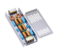 Suppresseur de filtre d'interférence électromagnétique mince à 4 étapes 110-250 V pour équipement auditif/vidéo 6/10 A Filtre d'alimentation électrique actuel
