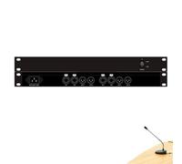 Suppresseur de Larsen professionnel, Décaleur automatique de fréquence de microphone, Processeur audio anti-sifflement pour performances scéniques, Équipement audio pour scène(4 Channels)