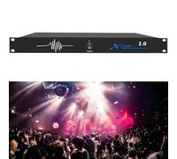 Suppresseur de Larsen Professionnel, Décaleur de Fréquence Anti-Larsen pour Microphone, Anti-Sifflement Automatique, Effecteur de Scène pour Microphone, Ktv, pour Salle de Musique,Blue-4in4out