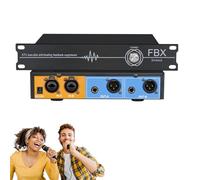 Suppresseur de Larsen professionnel, éliminateur de Larsen numérique, interface 2 entrées/2 sorties et jack 6,35 mm/XLR, gain acoustique +5-14 dB et suppression du Larsen numérique à 5 niveaux